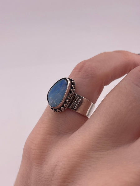 size 5.75 sterling silver opal ring **AS IS**