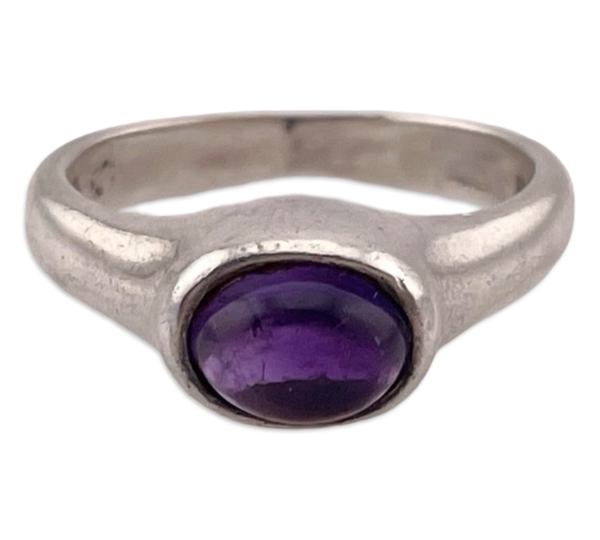 size 5.75 sterling silver amethyst ring