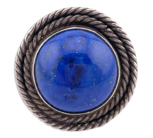 size 5.75 sterling silver lapis ring