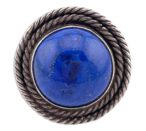 size 5.75 sterling silver lapis ring