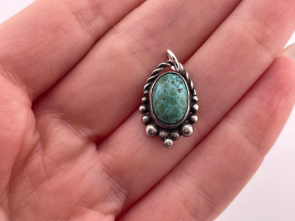 sterling silver turquoise pendant