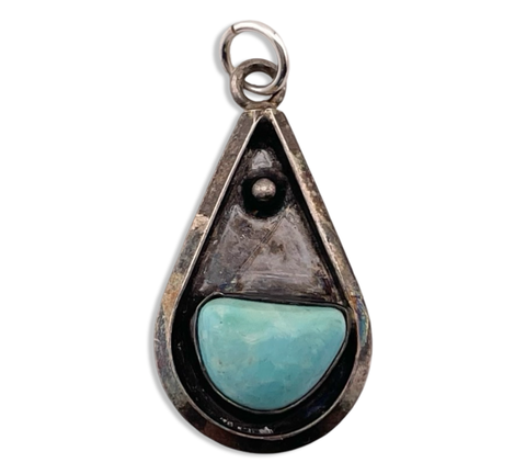 sterling silver turquoise pendant