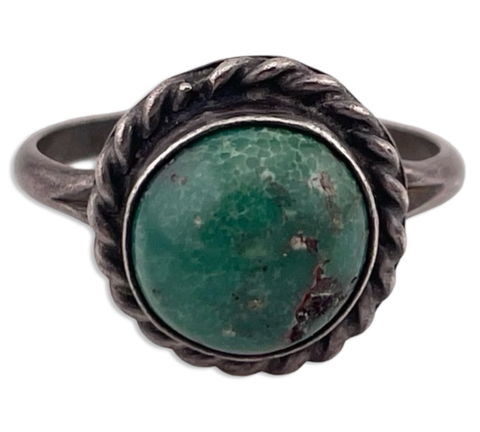 size 6.5 sterling silver turquoise ring