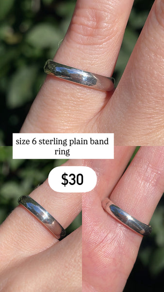 RESERVED PRIVATE LISTING -- sterling silver simple band A24