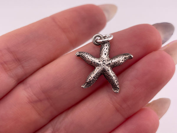 sterling silver starfish pendant