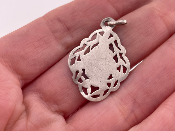 sterling silver ornate pendant