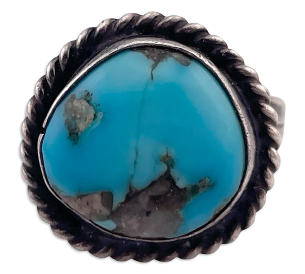 size 6.25 sterling silver turquoise ring
