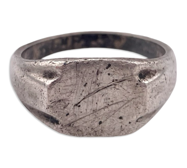 size 6.25 sterling silver signet ring ***AS IS***