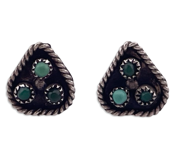 sterling silver turquoise post earrings