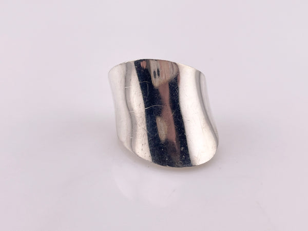 size 7.75 sterling silver heavy Mexican stoneless ring