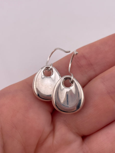 sterling silver stoneless hook earrings