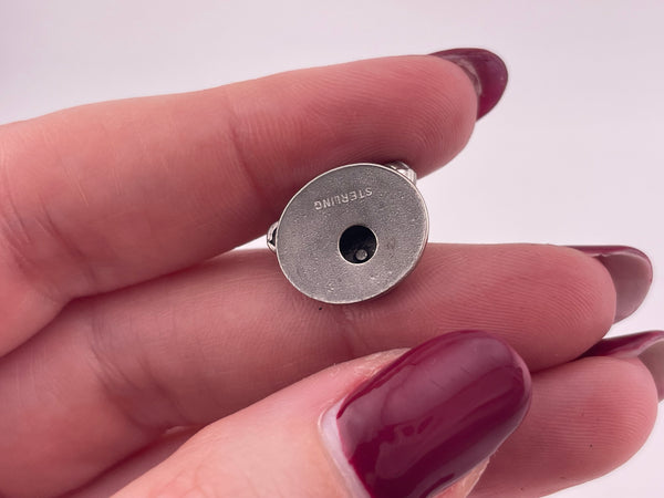 sterling silver 'I LOVE U' rotary phone charm pendant