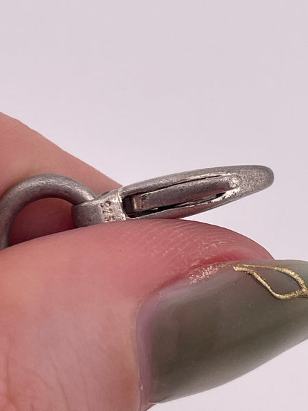 sterling silver 8" matte finish cable chain link bracelet