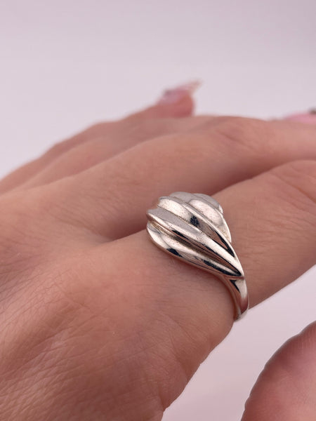 size 9.25 sterling silver stoneless textured ring