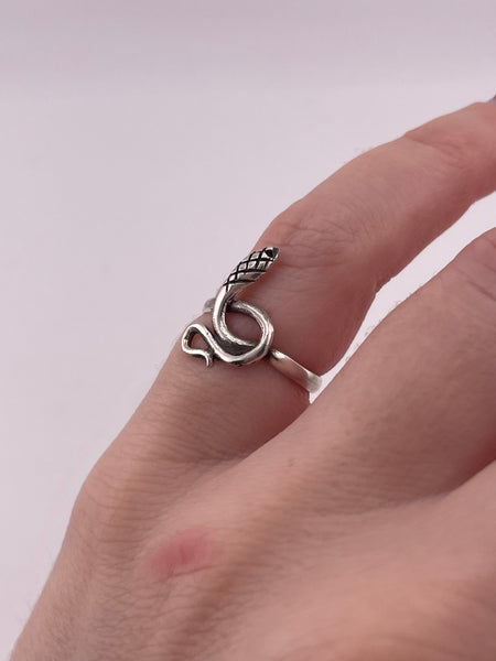 size 8.25 sterling silver snake ring