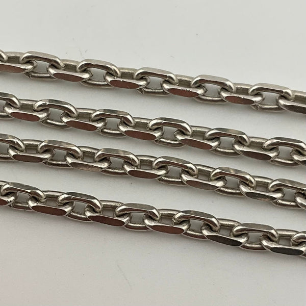 20-1/2" sterling silver chain necklace