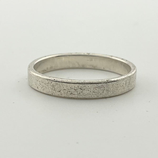 size 12 sterling silver basic plain band ring **AS IS**