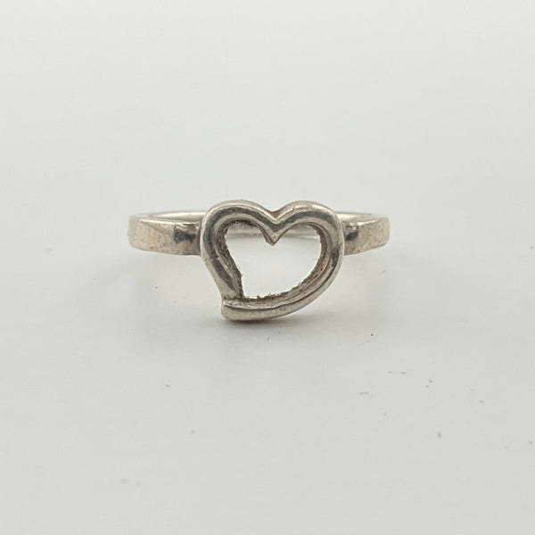 size 6.75 sterling silver heart ring