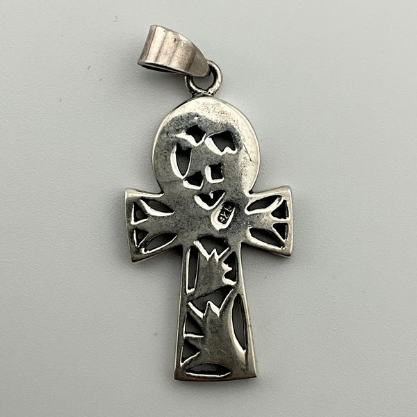 sterling silver ankh cross pendant