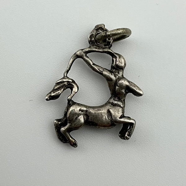 sterling silver Sagittarius zodiac pendant ***AS IS***