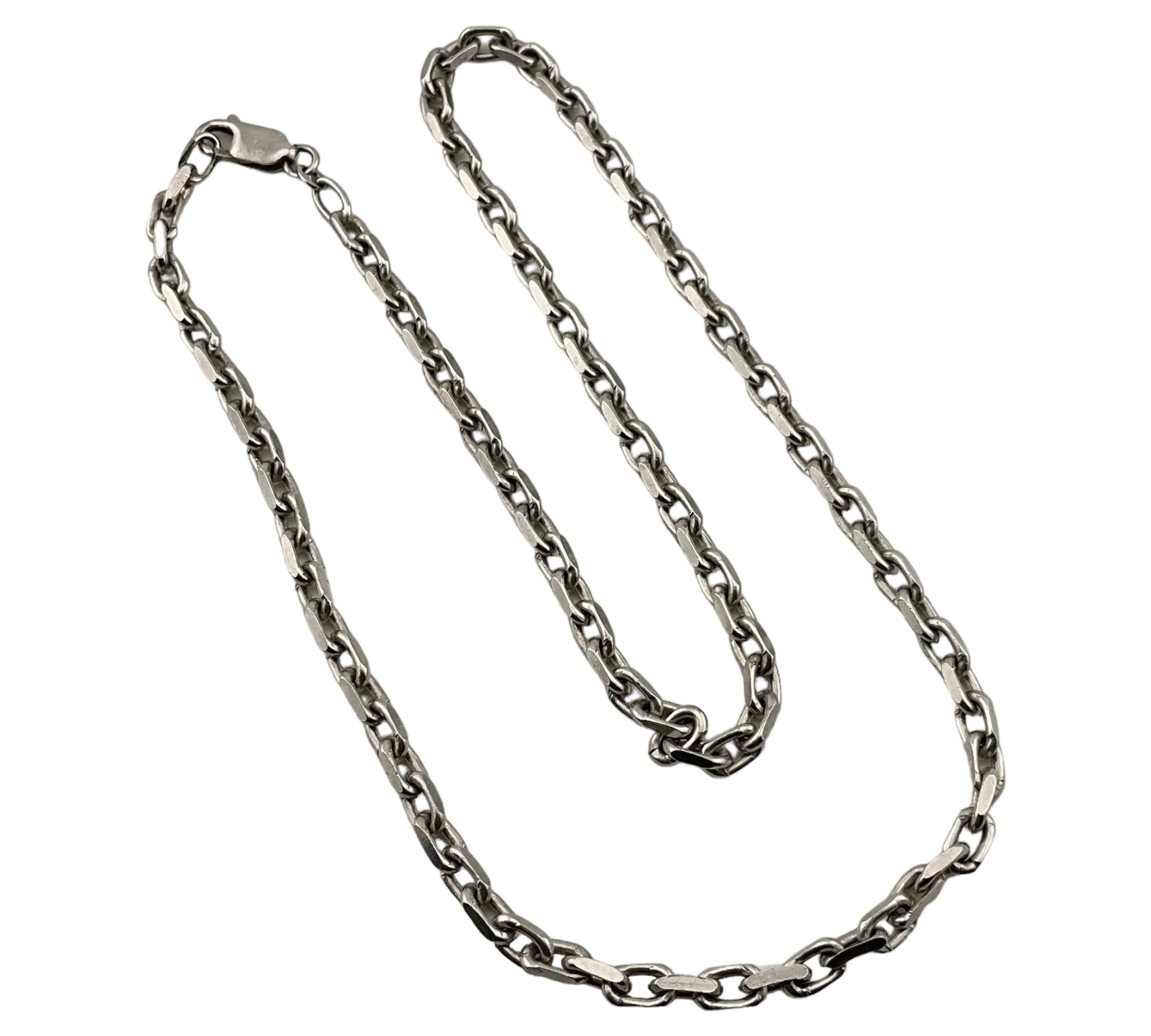 20-1/2" sterling silver chain necklace