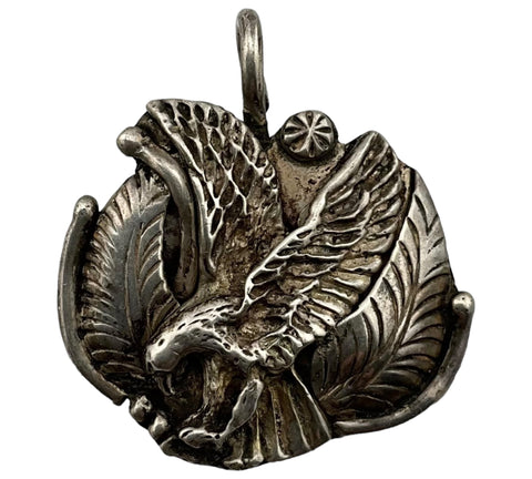 sterling silver eagle pendant