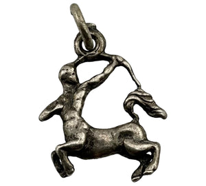 sterling silver Sagittarius zodiac pendant ***AS IS***