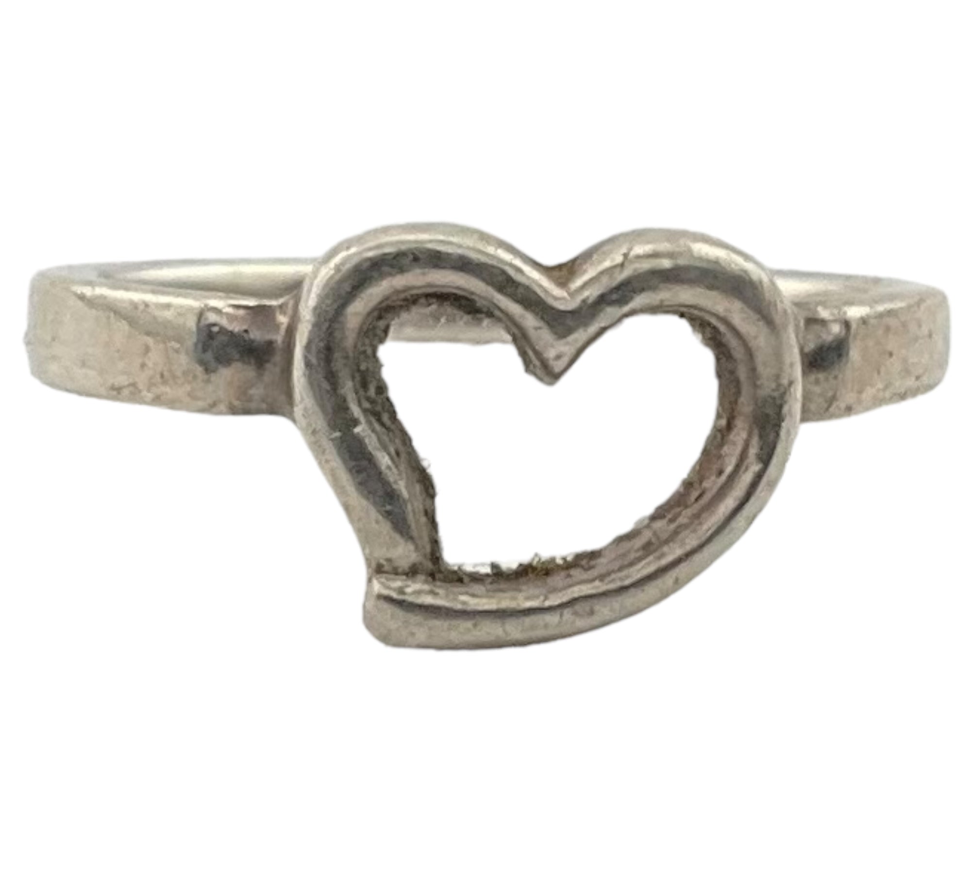 size 6.75 sterling silver heart ring