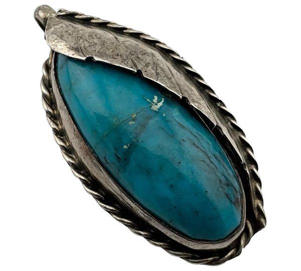 sterling silver turquoise pendant