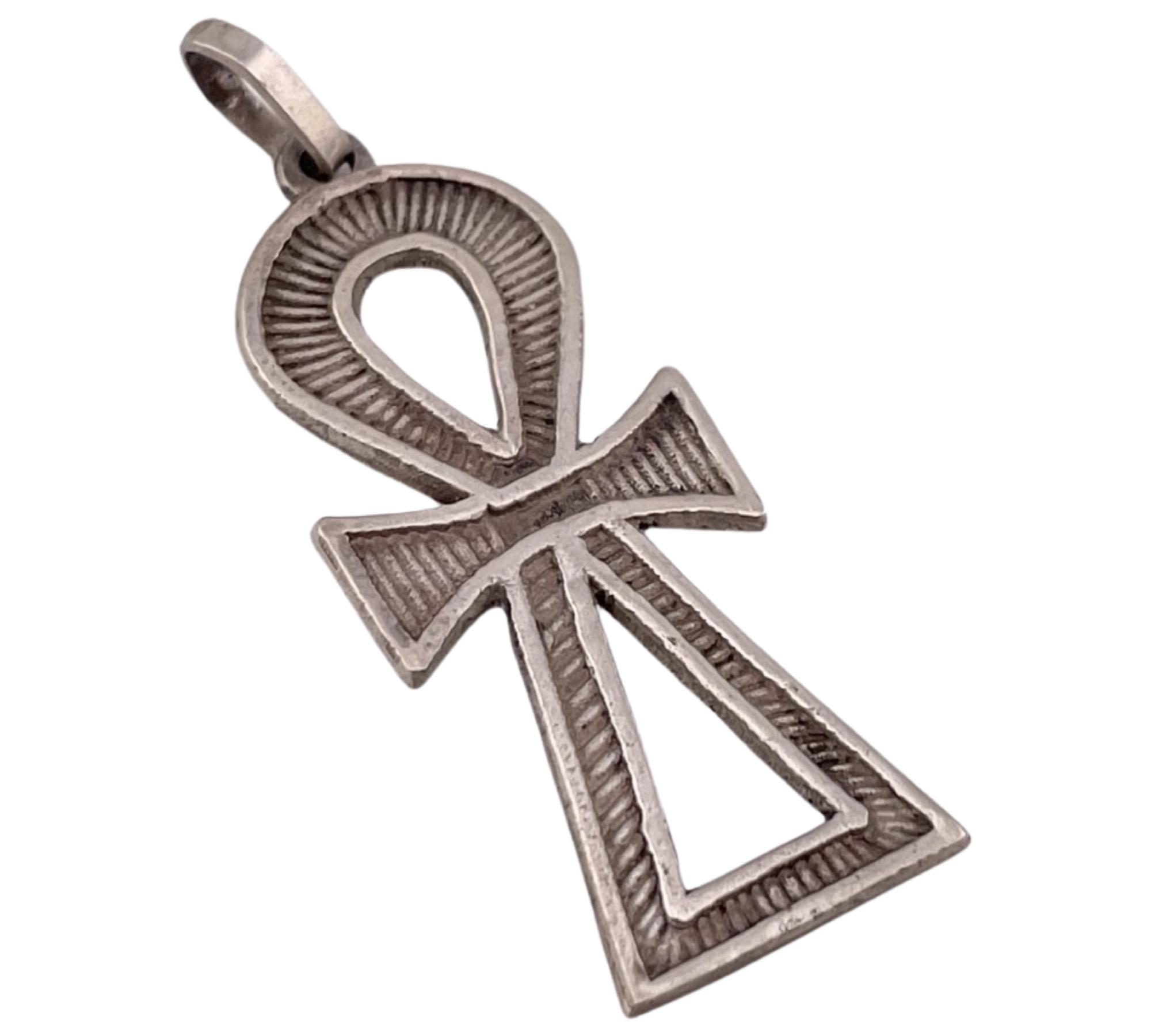 sterling silver Egyptian ankh cross pendant