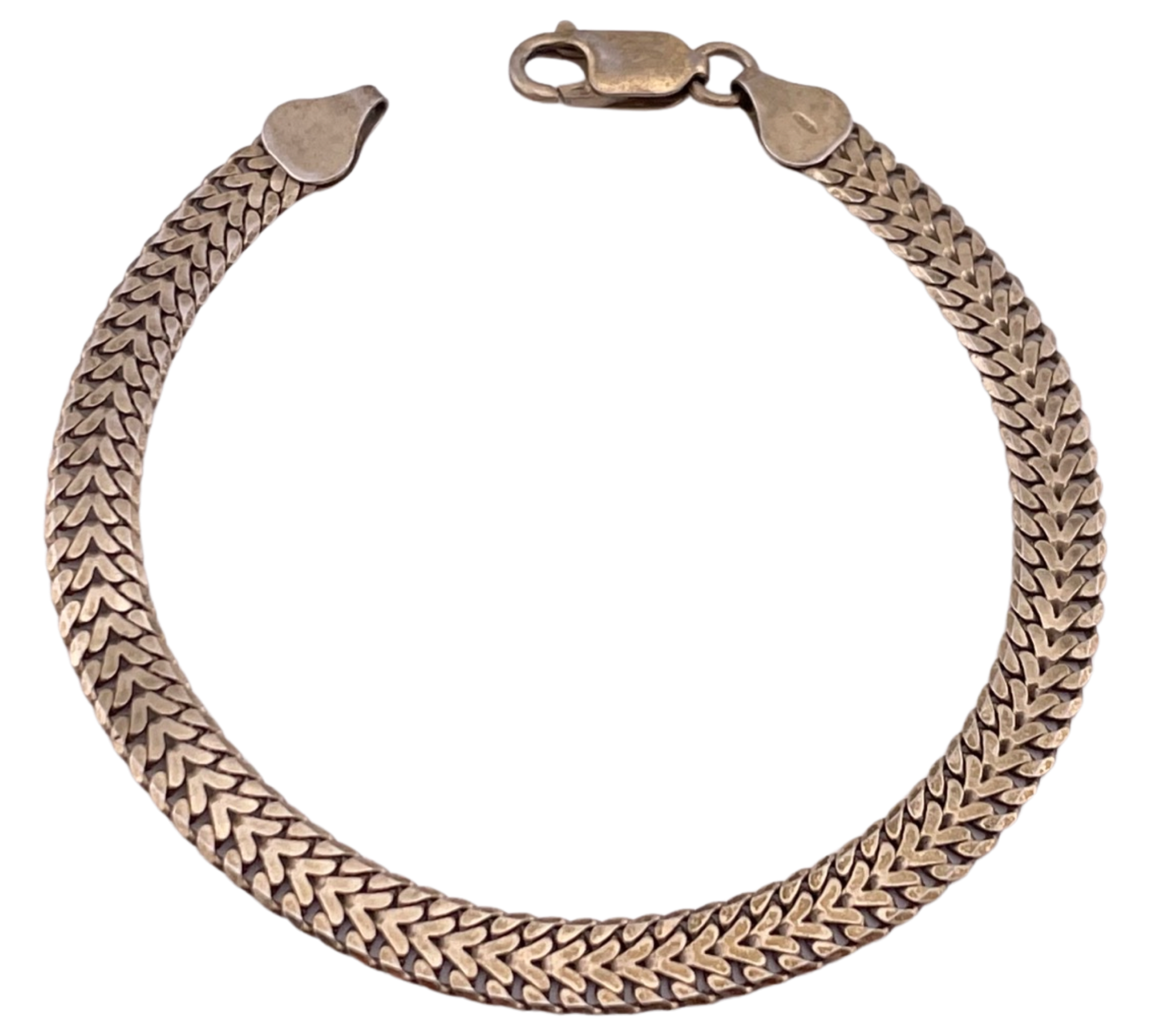 sterling silver 7 1/2" chain link bracelet
