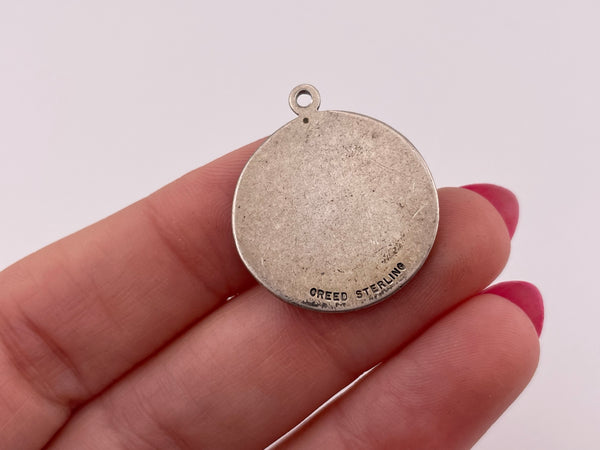 sterling silver religious Saint Terese pendant