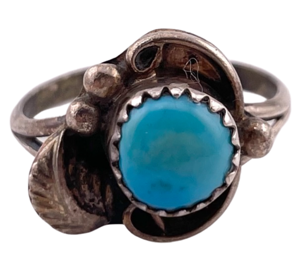 size 6.75 sterling silver turquoise ring