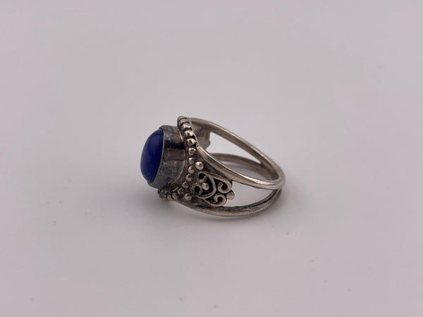 size 6 sterling silver lapis ring