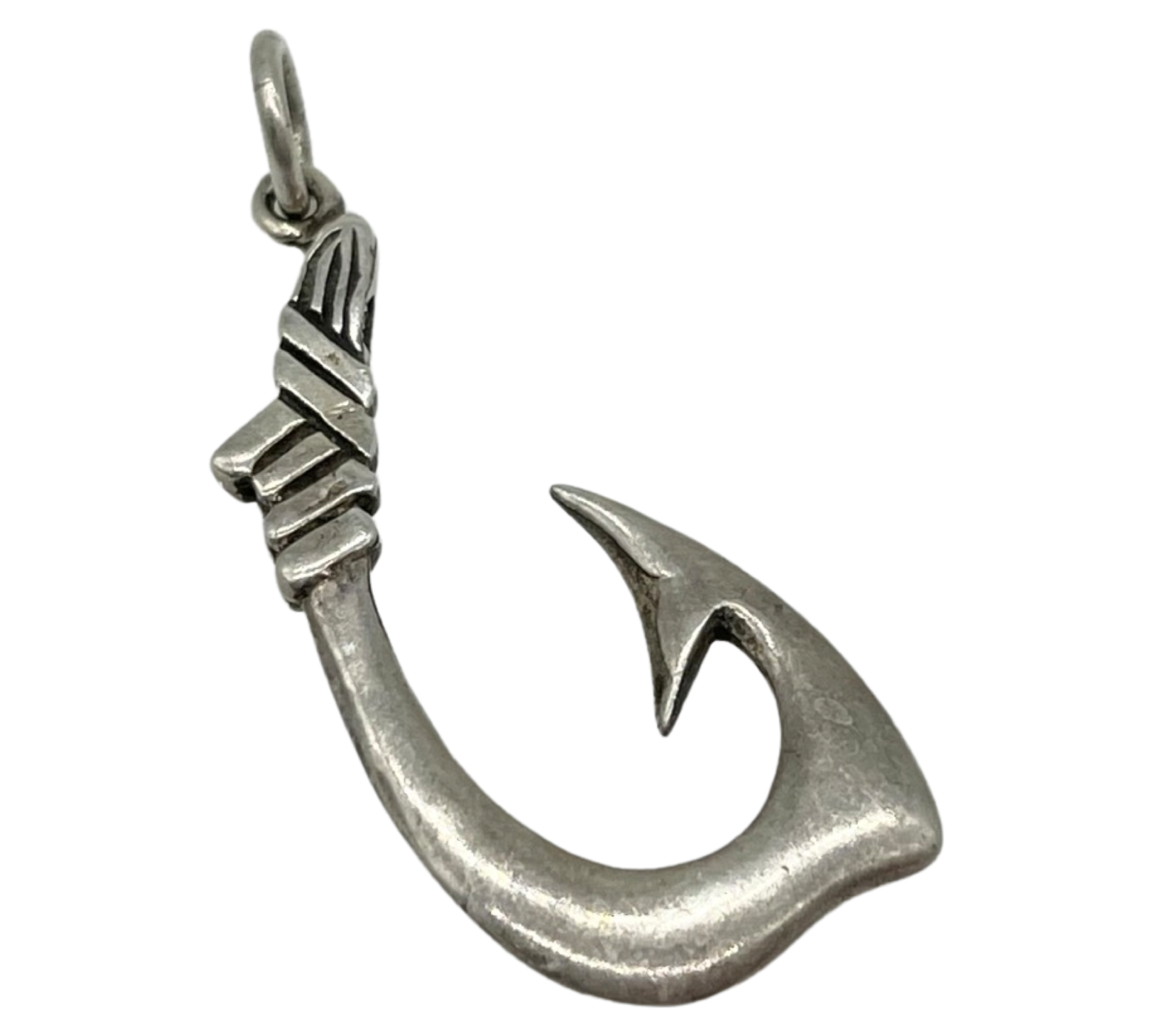 sterling silver hook pendant