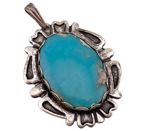 sterling silver turquoise pendant