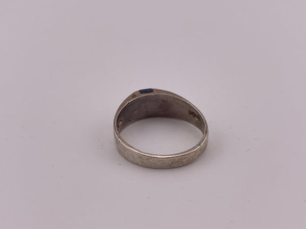 size 7.25 sterling silver sodalite ring