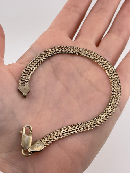 sterling silver 7 1/2" chain link bracelet