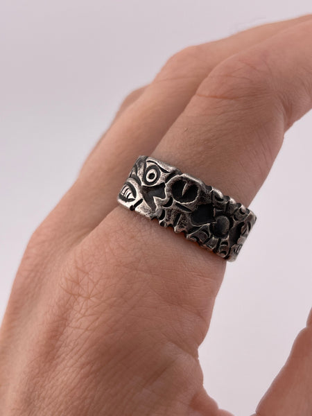 size 10 sterling silver creature band ring