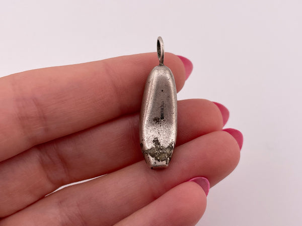 sterling silver ballet slipper pendant