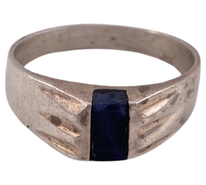 size 7.25 sterling silver sodalite ring