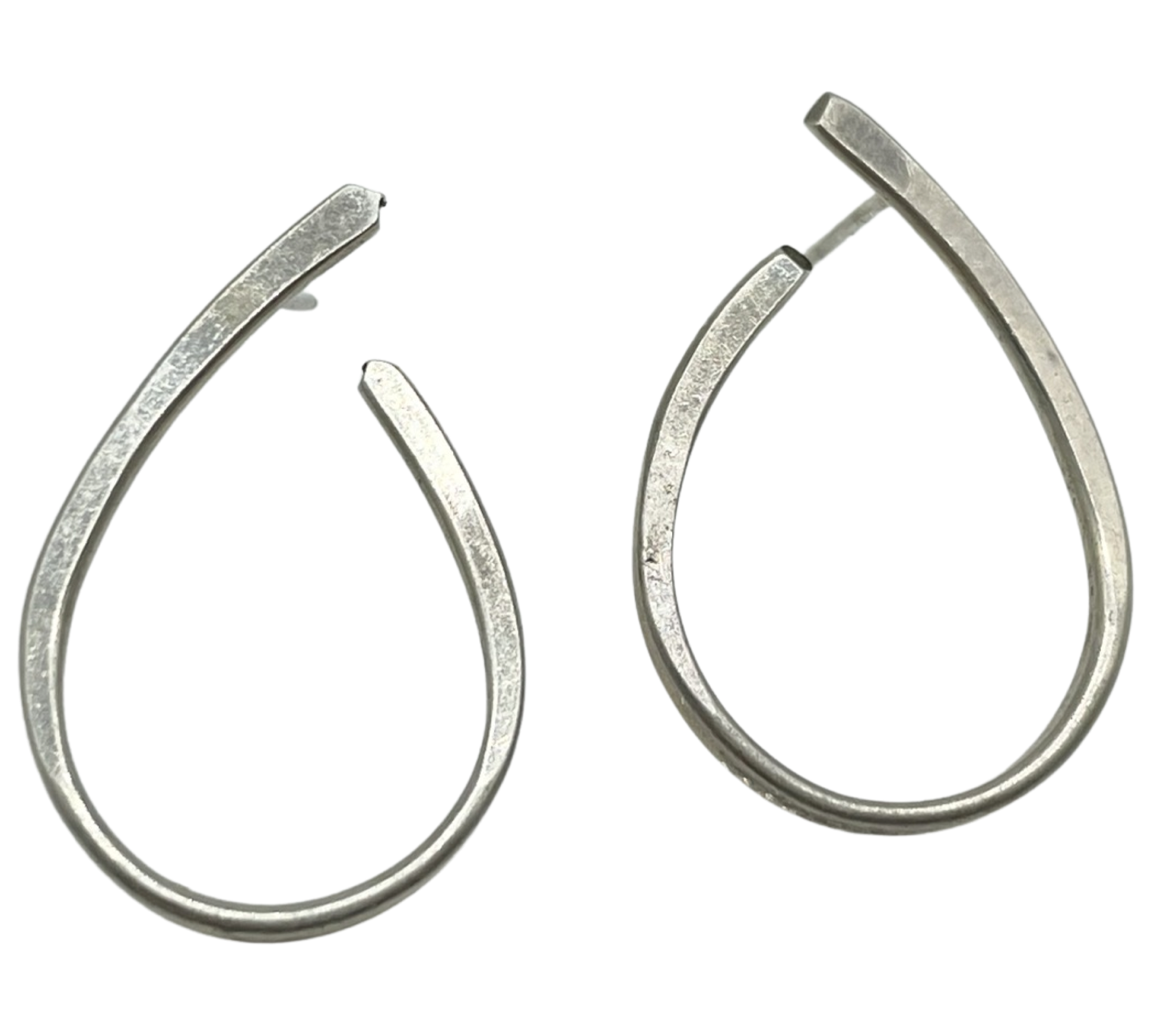 sterling silver stoneless post earrings
