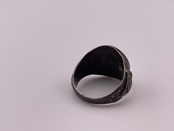 size 8.75 sterling silver enamel United States Army ring