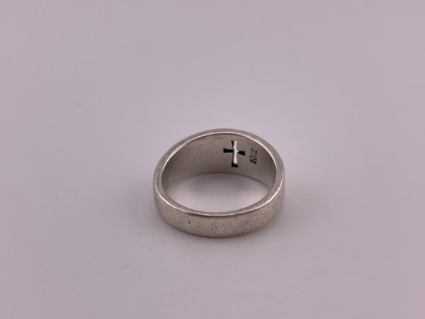 size 7.75 sterling silver designer James Avery cross ring