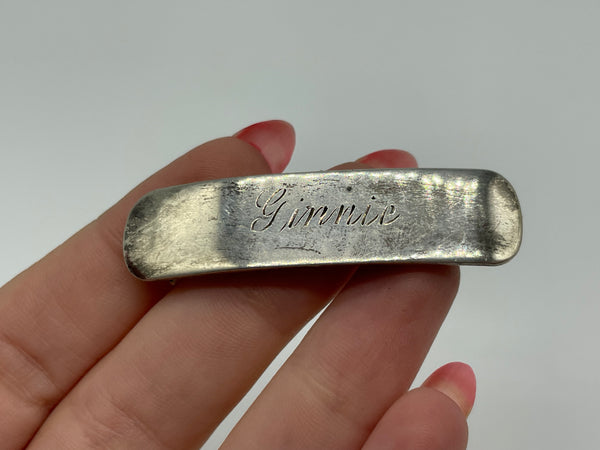sterling silver 'Ginnie' hair barrette
