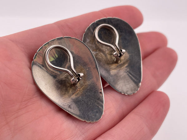 sterling silver onyx clip on earrings