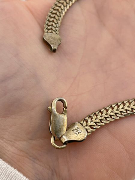 sterling silver 7 1/2" chain link bracelet