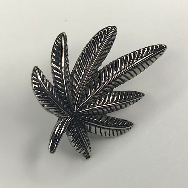 NOS 1990s pot leaf novelty pin pin-back