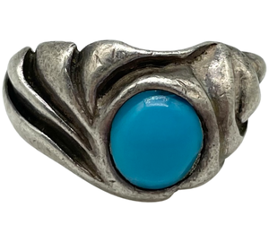size 6.75 sterling silver turquoise ring