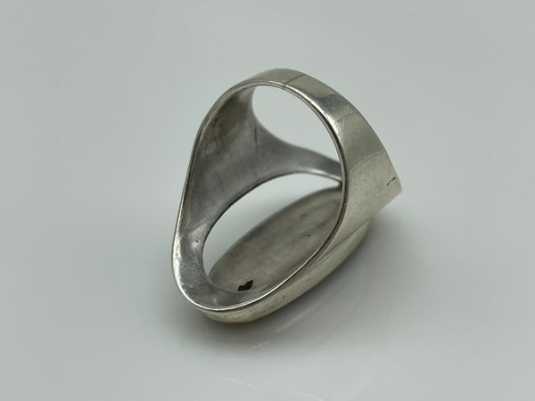 sterling silver synthetic onyx ring
